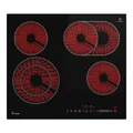 Kkt Kolbe Elektro-Kochfeld CH5901RL, 59cm Herdplatte Kochmulde Kochplatte Glaskeramik 4 Zonen Autark Timer