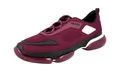 PRADA CLOUDBUST SNEAKER SCHUHE 2EG253 AMARENA BORDEAUX ROT SCHWARZ KNIT 8,5 42,5