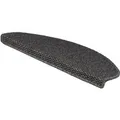 KARAT Stufenmatte Kalkutta Sisaloptik Anthrazit 23,5 x 65 cm Halbrund