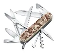 Victorinox Schweizer Taschenmesser, Huntsman, Swiss Army Knife, Multi Tool, 15 Funktionen, Klinge, Korkenzieher, Dosenöffner, Desert Camouflage