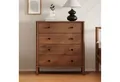 IDIMEX Kommode APOANA, Schlafzimmer Kommode mit Schubladen aus Massivholz Kastanien Finish