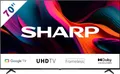 Sharp 4T-C70GLx LED-Fernseher (177 cm/70 Zoll, 4K Ultra HD, Google TV), Energieeffizienzklasse F (März 2021)