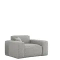 Fun Möbel Sessel, Hellgrau, Textil, 121x73x90 cm, Wohnzimmer, Sessel, Polstersessel