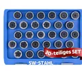 SW-Stahl 02385L 30 tlg Felgenschloss Demontage Satz Adapter für Mercedes- Benz