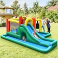 Hüpfburg Wasserrutsche Spielpool Springburg mit Rutsche aufblasbar Wasserpark