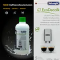 1x DeLonghi EcoDecalk DLSC500 SER 500ml Entkalker für 5 Entkalkungsvorgänge