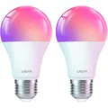 Lepro LED-Lampe B1 Smart KI, E27, 8,5W ersetzt 60W, RGBW, App-fähig, WLAN, 2 Stk., 2 Stück