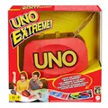 Mattel Games UNO Extreme, UNO Kartenspiel für die Familie, mit Kartenwerfer, Reisespiel oder Spiel für Erwachsene, für 2-10 Spieler, ab 7 Jahren, GXY75