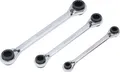 BGS-6837 Ratschen-Ringschlüssel-Satz 4-in-1 SW 8 x 9 - 18 x 19 mm