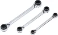 BGS 6837 Ratschen-Ringschlüssel-Satz | 4-in-1 | SW 8 x 9 - 18 x 19 mm