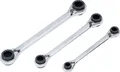 BGS DIY Ratschen-Ringschlüssel-Satz, 4-in-1, SW 8 x 9 - 18 x 19 mm