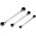 BGS 6837 Ratschen-Ringschlüssel-Satz 4-in-1, SW 8 x 9-18 x 19mm