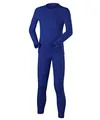 FALKE Unisex Kinder Baselayer-Set Maximum Warm K Uw Funktionsmaterial schnelltrocknend 1 Stück, Blau Yve 6714, 122-128