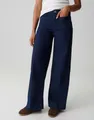 OPUS Palazzohose MIVA AUTHENTIC aus BCI Cotton Mix Mid Rise Sehr weiter Beinverlauf, fester Griff, leicht elastischer Stoff