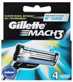 Gillette Mach3 Rasierklingen 4 Stk. Ersatzklingen