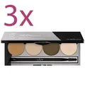 3 Stk. BROWttitude Eyebrow Contouring Palette L.O.V Blond Attitude (758665-3)