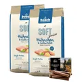 BOSCH Soft Junior Hühnchen & Süßkartoffel 2 x 12,5 kg + Snack mit Rind 7 St.