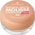 essence NATURAL MATTE MOUSSE FOUNDATION 02 Warm 15 g (1er Pack), Warmes Beige 