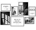 Hyggelig Home Poster Premium Poster Set - 7 Bilder Wandbilder Wohnzimmer Deko Collage, Abstrakt (Set, 7 St), Knickfreie Lieferung Qualitätsdruck Dickes Papier