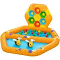 Bestway Planschbecken Lil Beehive 52639, mit Bällebad, ab 1 Jahr, mit Luftring, bis 2x 26 Liter, 127 x 119 x 61 cm