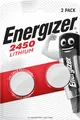 EN 2X2450 - Lithium-Knopfzelle, 3 V, 620 mAh, 24x5,0 mm 2er-Pack