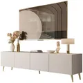 Lookway Tv-Lowboard, Kaschmir, Metall, Uni, Rechteckig, 200x49x40 cm, Wohnzimmer, Wohnwände, Lowboards, Lowboards stehend