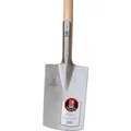 Idealspaten Spaten Gärtner Form feinpoliertes Blatt ohne TrittEschen-T-Stiel 85 cm (10010203)