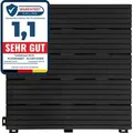 Floordirekt Terrassenfliesen Klickfliesen Claire 30x30 cm, wetterfester Kunststoff Balkonbodenbelag für Außenbereich, Steckfliesen für Balkon - ... - Grau