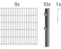 Doppelstabmattenset ALBERTS Typ 6/5/6 1800 x 160 cm anthrazit