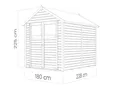 Woodtex Gartenhaus WOODTEX Gartenhaus 202×252 cm 14 mm, BxT: 202x252 cm