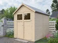 Gartenhaus Sylta 3 14 mm natur Gerätehaus Geräteschuppen Holz Satteldach