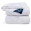 Blumtal Vierjahreszeitendecke, Weiß, Textil, Füllung: Polyester, Rechteckig, 200x220 cm, Oeko-Tex® Standard 100, Schlaftextilien, Bettdecken, 4 Jahreszeiten Bettdecken
