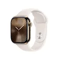 Apple Watch Series 10 Titan Gold (GPS + Cellular) 42mm (Sportarmband polarstern) M/L