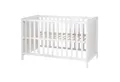 roba® Beistellbett Gitterbett, Babybett 60 x 120 cm, 6-fach höhenverstellbar, taupe