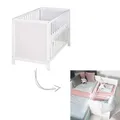 roba Baby- & Beistellbett 2in1 60x120 cm, weiß, verstellbar
