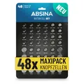 Absina Knopfzellen-Set (48 Stk., A10, A13, AG1, CR2016, CR2025, CR2032) (401008-2)