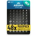 ABSINA 48er Pack Knopfzellen enthält AG1 AG3 AG4 AG10 AG13 CR2016 CR2025 CR2032