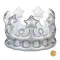 Aufblasbare Krone Kostümzubehör Fasching Festival Herren Königskrone Spaßkrone