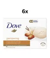 Dove Beauty Cream bar Pampering - Shea Butter - pH-neutral - 6X90g