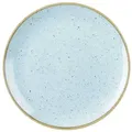 Churchill 12 x Teller flach coup 26cm STONECAST duck egg blue