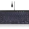Perixx PERIBOARD-429, Kabelgebunden, USB, Scherenschalter, QWERTZ, LED, Schwarz - Schwarz