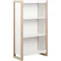 Bücherregal mit 3 Ebenen JOHNSON Weiß
