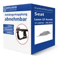 Oris Anhängerkupplung abnehmbar für SEAT Leon ST Kombi Typ 5F8 AHK