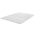 Sleezzz Matratzentopper 80 x 200 cm, 2,5 cm Höhe, 7-Zonen Komfortschaum, Weiß, Rutschhemmend mit Eckgummis