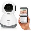 Alecto SMARTBABY10 - WLAN-Babyphone mit Kamera - Weiß/Grau - Grau/Weiß