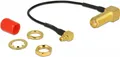DeLOCK Antennenkabel - SMA Buchse 90° - MMCX 90° Stecker - 10cm - 50 Ohm (89626)