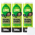 Original Source Zingy Lime Duschgel 3er Pack (3x500ml Flasche) + usy Block