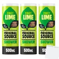 Original Source Lime Duschgel 3er Pack (3x500ml Flasche) + usy Block