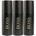 Hugo Boss Boss The Scent 3 x 150 ml Deospray Deo Spray Deodorant Set