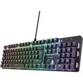 Trust GXT 871 Zora Mechanische Tastatur Deutsches QWERTZ Layout mit RGB Beleuchtung, Lineare Huano Switches, N-Key Rollover Anti-Ghosting, USB Prog... - Schwarz